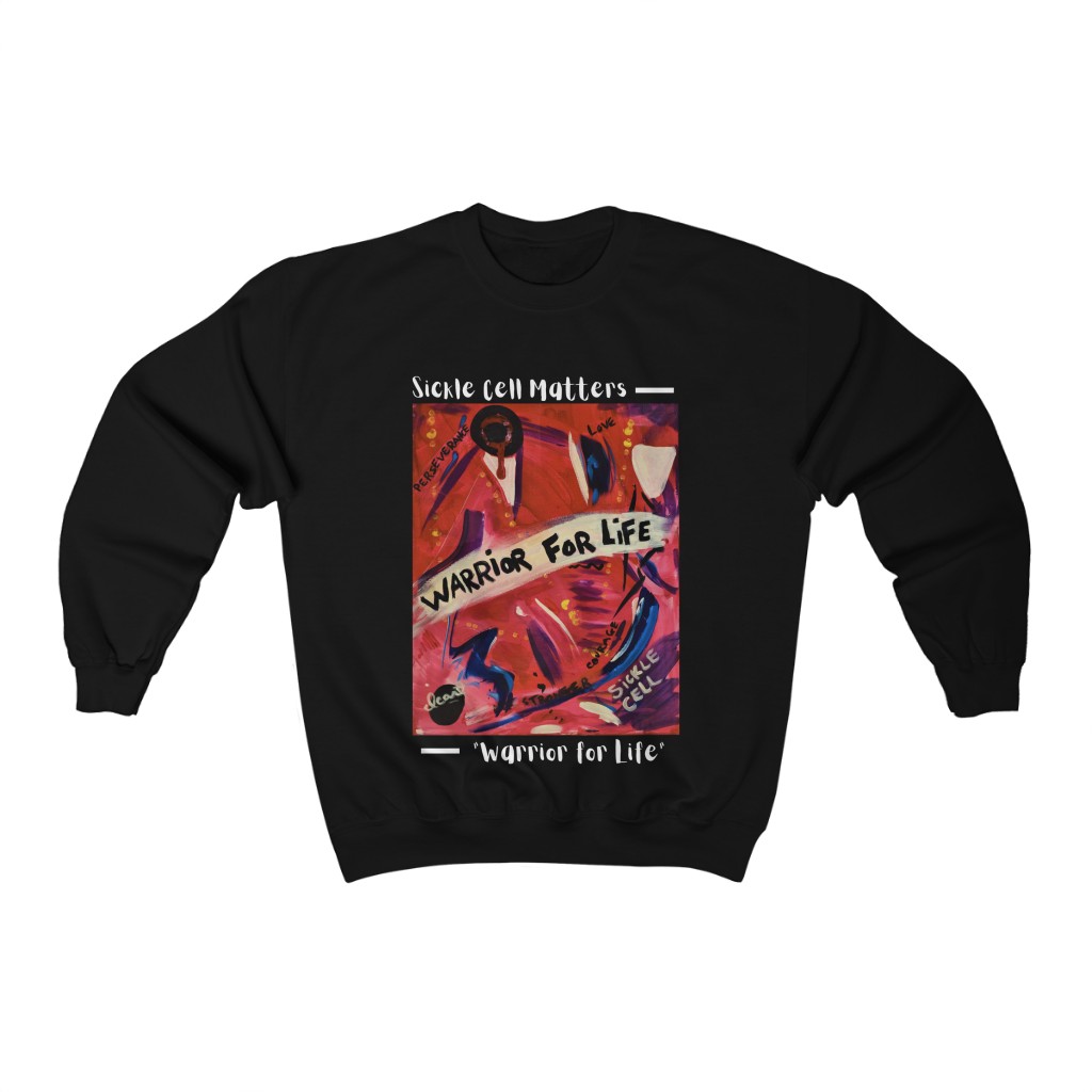 The Sickle Cell Warrior 2021 Special Edition: Warrior For Life (Unisex Heavy Blend™ Crewneck Sweatshirt)
