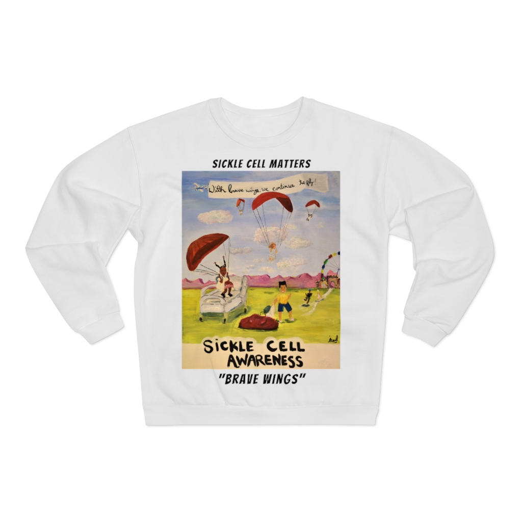 The Sickle Cell Warrior 2021 Special Edition: Brave Wings (Unisex Crew Neck Sweatshirt)